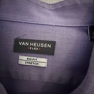 Van Heusen Flex Big Fit Stretch Shirt in Lavender